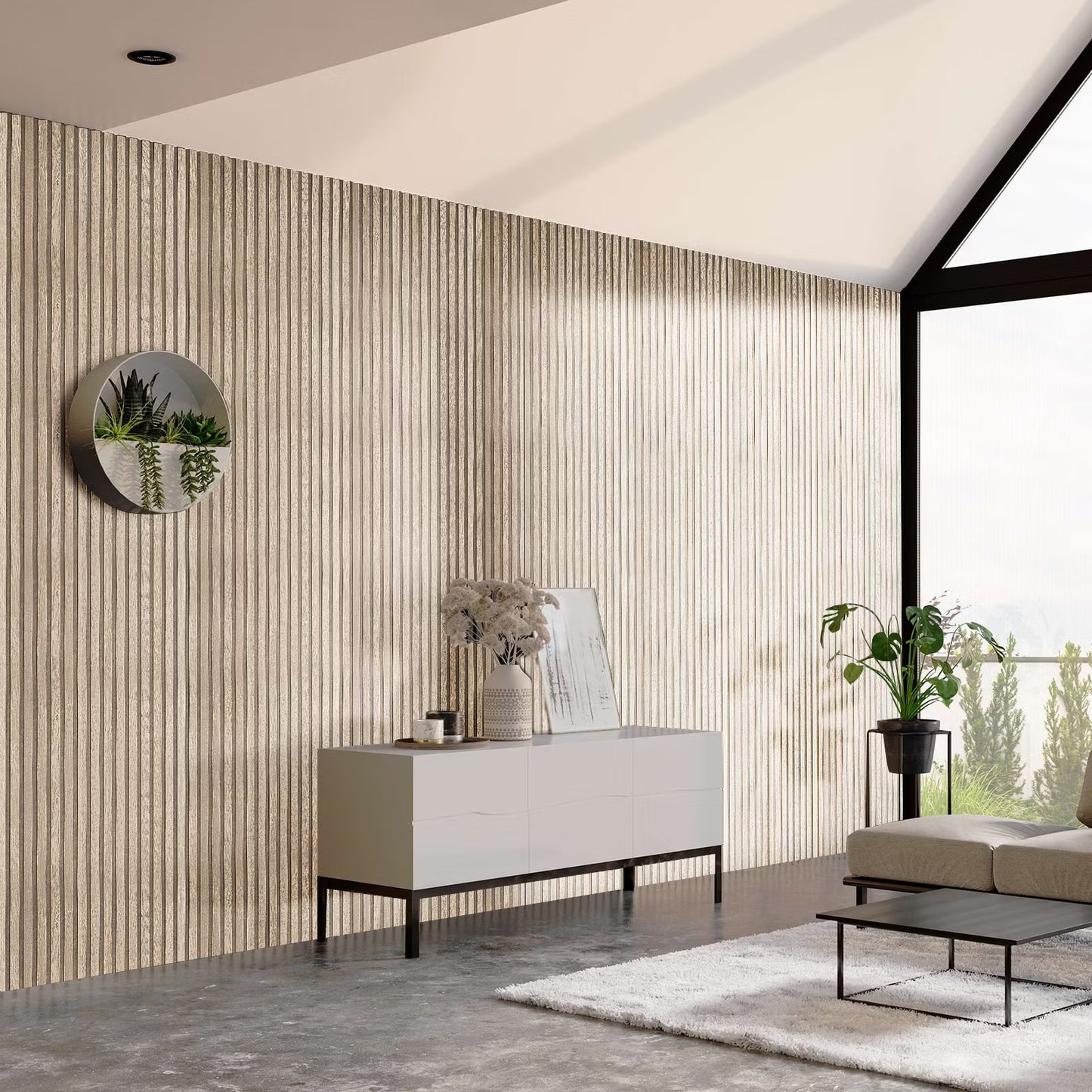 pannello acustico decorativo in rovere